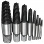 8pcs Damaged Screw Extractor Stud Remover Set Broken Bolt Screw Extractor