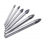 6pcs 3/4/5/6/8/10mm Aluminum Case Hard Metal Tile Granite Brick Wall Glass Ceramic Drill Bit Kit