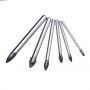 6pcs 3/4/5/6/8/10mm Aluminum Case Hard Metal Tile Granite Brick Wall Glass Ceramic Drill Bit Kit