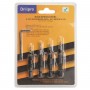 4pcs HSS Countersink Drill Bit Set 1/4 Hex Shank Quick Change #6 #8 #10 #12 Drill Bit Kit