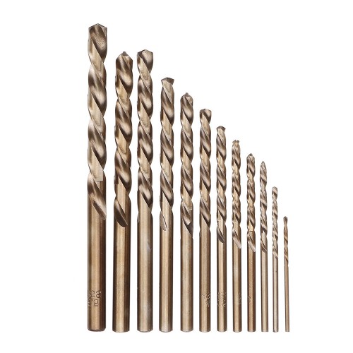 13pcs 1.5-6.5mm HSS-Co M35 Cobalt Twist Drill Bit Set