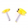 2pcs 8mm Shank 1/4 Inch Dia Router Bit Canoe Flute and Bead Canoe Joint Router Bit Cutter Woodworking Milling Cutter