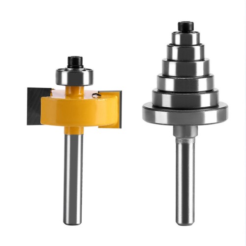 1/8 1/4 5/16 3/8 7/16 1/2 Inch Depth Rabbeting Bit with Interchangeable Bearing Router Bit