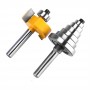 1/8 1/4 5/16 3/8 7/16 1/2 Inch Depth Rabbeting Bit with Interchangeable Bearing Router Bit