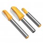 3pcs 1/4 Inch Shank Lettering and Sign Making V-Groove or Round Nose Router Bit Set