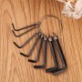 Professional 8-in-1 Allen Wrench Hex Key Set Black