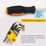 18 in 1 Auto Repair Tool Set Household Hand Tool Kit Screwdriver Scissors Hammer Wire Cutter Flashlight