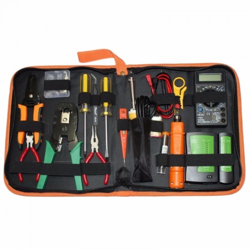  PS-P15 16 in 1 Professional LAN Network Kit Crimper Cable Wire Stripper Cutter Pliers Screwdriver Tool