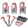 15pcs Thread Repair Kit M8/M10/M12 Drill Garage Recoil Insert Kit Workshop Tool Set