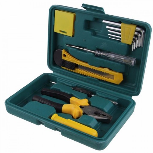 11pcs Car Repair Tool Set Stainless Steel Household Tool Set Kit Vehicle Maintenance Kit