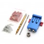 Mini Kreg Style Pocket Slant Hole Jig System Kit with Step Drill Bit Wood Work Tool Set