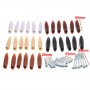 20pcs Wood Plugs With 30pcs Screws Set for Pocket Hole Jig Woodworking Tool Accessories